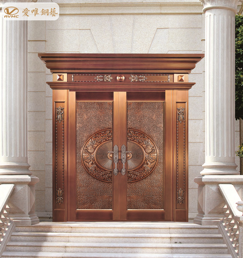 愛(ài)唯銅藝別墅入戶門(mén)