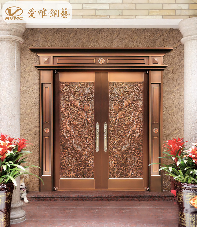 愛(ài)唯銅藝別墅入戶門(mén)