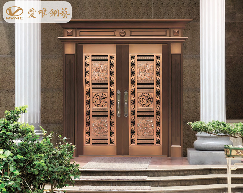 愛(ài)唯銅藝別墅入戶門(mén)