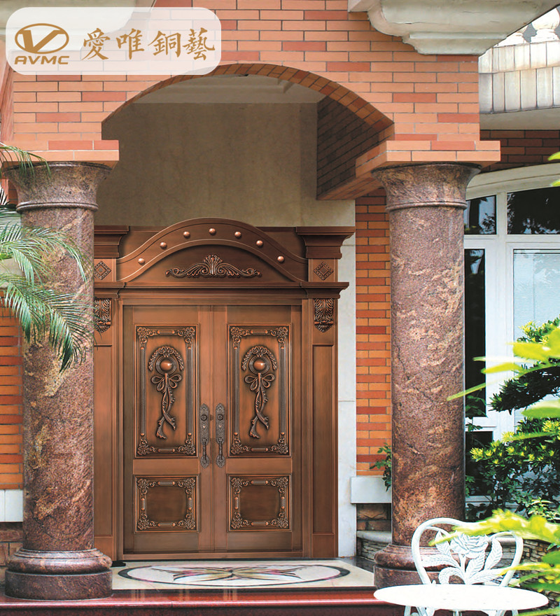 愛(ài)唯銅藝別墅入戶門(mén)