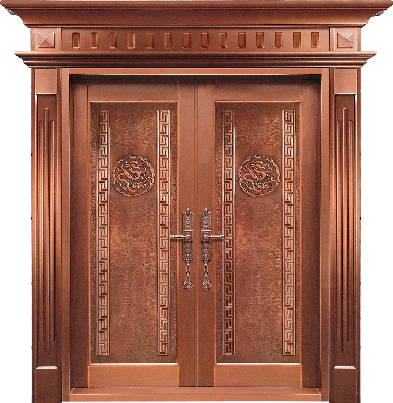 愛唯銅門對開門-龍騰四海