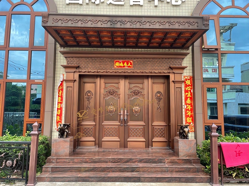 佛山銅門四開(kāi)銅門