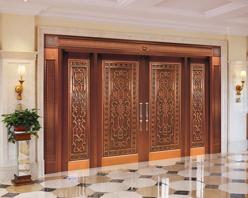 愛唯銅門四開門